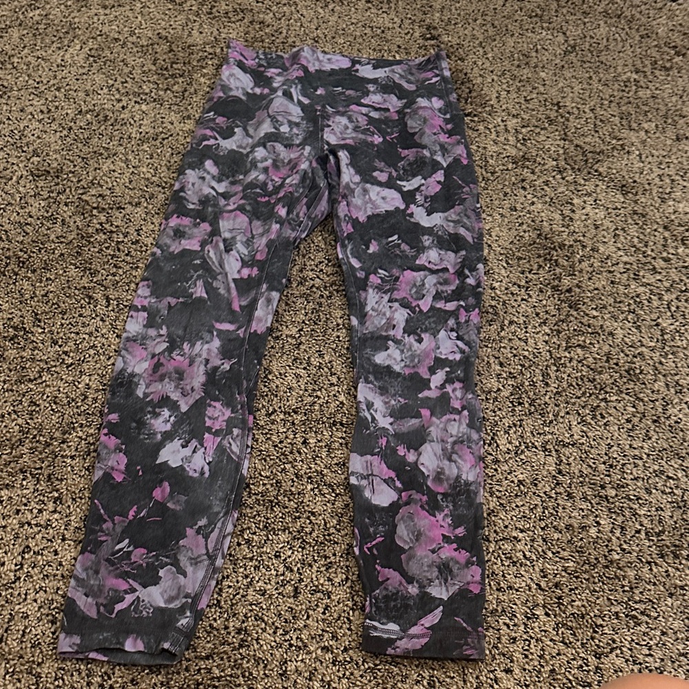 lululemon athletica Purple and Gray Leggings